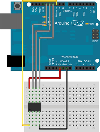 ATtiny85 with Arduino Uno