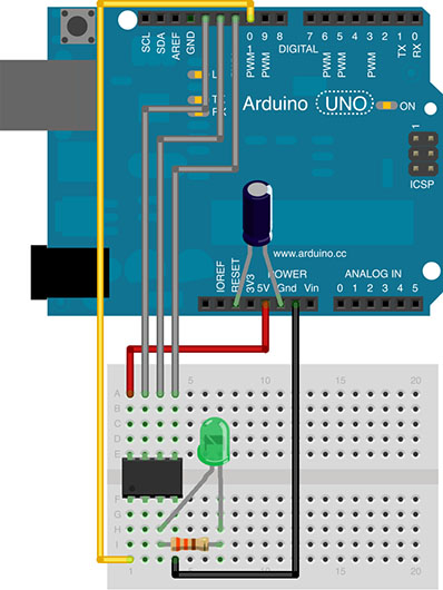 ATtiny85 Arduino Uno Programmer