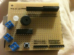 RobotShield for Arduino Component Layout